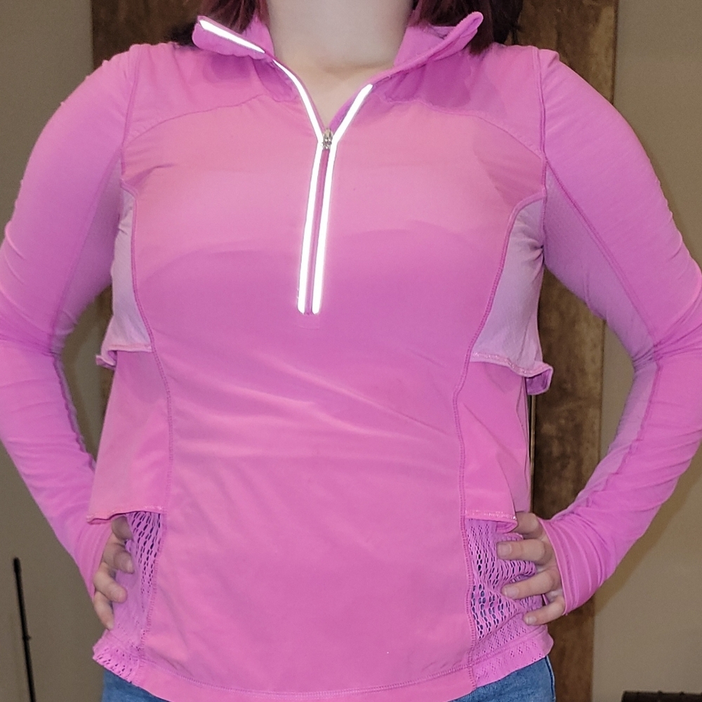 Lululemon  ruffled pull over size M